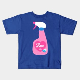 Pink Love in spray Kids T-Shirt